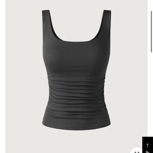 OGL Eco-SkinKiss®2.0 Ruched Sides Square Brami Tank Top-Hip Length